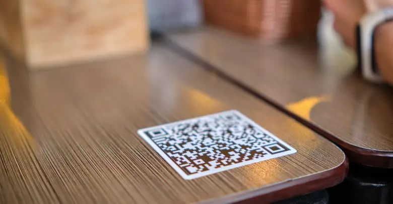 Print and place the table QR code menu